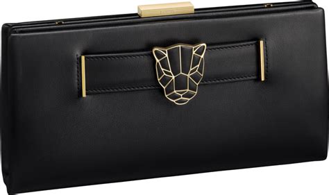 cartier black panther bag|cartier handbags panthiere clutch images.